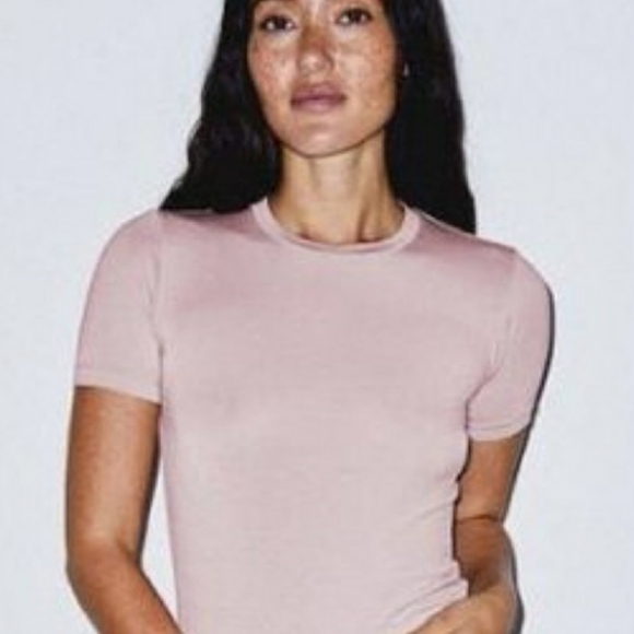 American Apparel Mix Modal Fitted T-Shirt - Picture 8 of 12